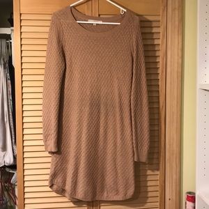 Tan sweater dress from loft